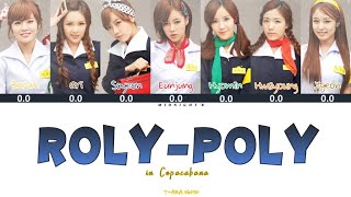 TARA 티아라  RolyPoly in Copacabana Lyrics 가사  Line Distribution Color Coded HanRomEng [upl. by Fenwick]