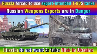 Russia forced to use exportintended T90S tanks Russian Weapons Exports are in Danger [upl. by Anuaf98]