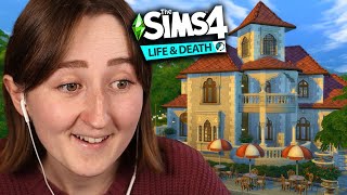 i tried building a restaurant with The Sims 4 Life amp Death [upl. by Gnus]