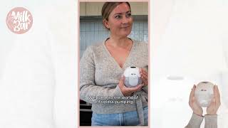 Milkbar Invisi Flow Wearable In Bra Breast Pump [upl. by Yelrahc]