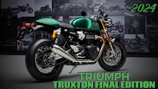 2024 Triumph Thruxton Final Edition  A Tribute to Cafe Racer Legacy [upl. by Anitsrik]