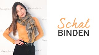 Schal binden  5 einfache Techniken für einen Wollschal  natashagibson [upl. by Renate]