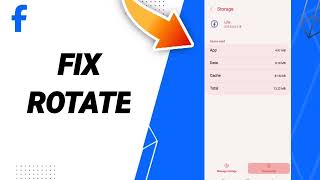 How To Fix Rotate On Facebook Lite App 2023 [upl. by Airlee]