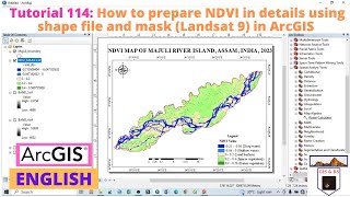 How to prepare NDVI in details using shape file and mask Landsat 9 in ArcGIS [upl. by Yelrihs]