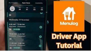 How To Use The Menulog Courier Driver App In Depth Tutorial [upl. by Alena]