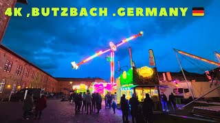 Butzbach 🇩🇪4K Faselmarkt Walking Germany [upl. by Hesky]