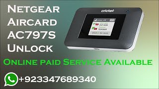 How to Unlock Netgear Aircard AC797s ll All Netgear models Unlockingll 100  Working [upl. by Acihsay]