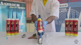 ASMACO Firestop Silicone Sealant  Civil Defence Approved [upl. by Enyrat388]