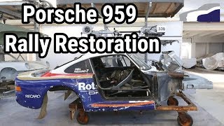 Crashed Rothmans Porsche 959 Restored to Former Glory [upl. by Gusty]