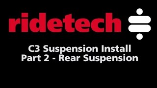 RideTech C3 196879 Corvette Part 2 Rear Suspension Installation [upl. by Bortman640]