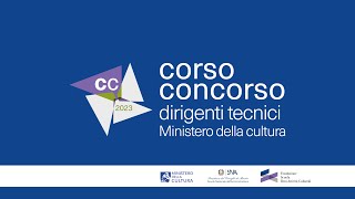 Prima edizione del CorsoConcorso per i nuovi dirigenti tecnici del Ministero della cultura [upl. by Afinom]