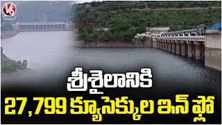 Srisailam Reservoir Receives Inflow of 27799 Cusecs Of Water  V6 News [upl. by Weibel]