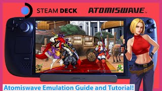 ATOMISWAVE on Steam Deck Dreamcast Emulation Tutorial for RetroArch on EmuDeck and Flycast [upl. by Sivla]