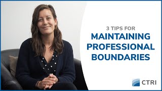 3 tips for maintaining professional boundaries [upl. by Biddie]