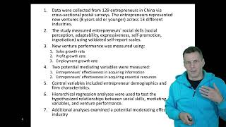 Example quantitative article Causal claims with survey data [upl. by Haggai]