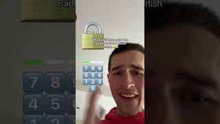 The Padlock Code Is IMPOSSIBLE To Pronounce Correctly😳 padlock [upl. by Busey]