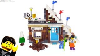 LEGO Creator Modular Winter Vacation 3in1 review 🏂 31080 [upl. by Ayardna]