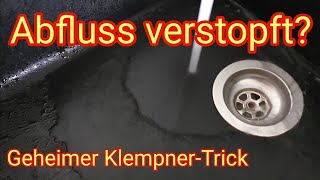 Genialer Klempner Trick Verstopften AbflussSiphon DAMIT frei bekommen und reinigen 💥 Anleitung [upl. by Eltsirk344]