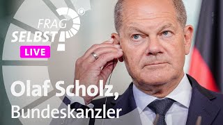 Eure Fragen an Olaf Scholz Bundeskanzler  Frag selbst 2024 [upl. by Nigam]