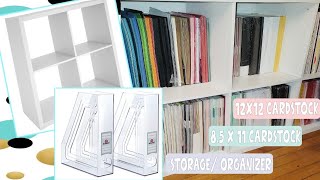 12x12 and 85 x 11 Cardstock Organizer  Cube storage organizer [upl. by Wiener]