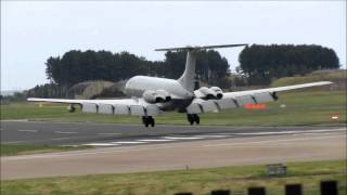 RAF 101 Sqn Vickers VC10 K3 ZA147F landing at Leuchars for the 2013 Leuchars Airshow [upl. by Weaks]