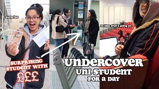 I went undercover as a uni student for a day £100 student giveaway  clickfortaz [upl. by Verger347]