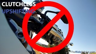 How to Clutchless Upshift on a Motorcycle  Clutchless Shifting [upl. by Krysta]