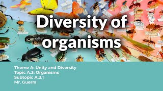 A31 Diversity of organisms  IB Biology SL NEW SYLLABUS First assessment 2025 [upl. by Daryn475]