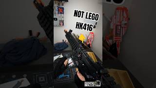 This NOT LEGO  HK416 much better than the last legogun airsoft nerf brickballistics [upl. by D'Arcy]