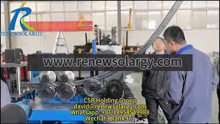 Automatic Hat shaped Steel Roll Forming and Arc Bending Machine by CSP [upl. by Ahseer]