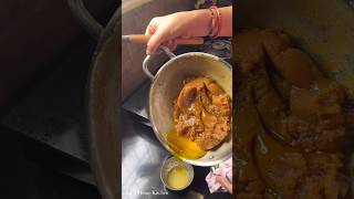 Itna sara ghee 🥲 shorts bristihomekitchen moongdalhalwa [upl. by Adiarf]