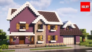 Suburban house in Minecraft  Tutorial [upl. by Nivalc]