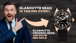 Glashutte Original SeaQ in 18k RED GOLD  Watch Review by Exquisite Timepieces  Glashutte Watches [upl. by Bahr]