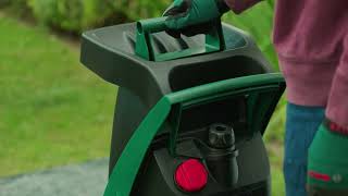 Laser Cut Blade Garden Shredder  Bosch AXT Rapid 2200 [upl. by Derry]