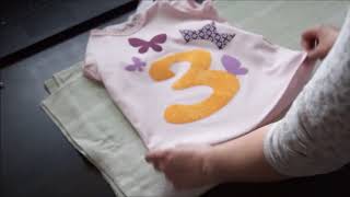 DIY Kinder Geburtstagsshirt selber machen  Anleitung [upl. by Hewet206]