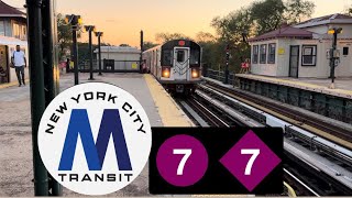 MTA NYCTIRT 7Trains Us Open Wraps Action in Queens Video Credit with ​⁠UltimateDesirous [upl. by Roscoe]