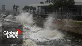 Hurricane Milton slams into Florida with tornadoes floods and fierce winds [upl. by Geanine]