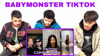 FNF Reacts to BABYMONSTER TIKTOK COMPILAITON  The Best TikTok Edits [upl. by Farr569]