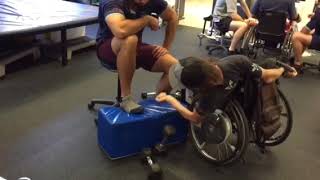 C5 quadriplegic pick up weights unassisted [upl. by Celestine]