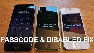 How to reset disabled or Password locked iPhones 6S amp 6PlusSE5s5c54s4iPad or iPod [upl. by Aneertak]