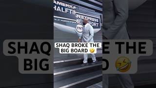 14years retired from basketball and Shaq is STILL breaking boards 😂 nbaontnt shaq [upl. by Oizirbaf]