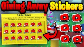 YOUTUBE STICKER GIVEWAY ⚠️JOIN WHILE YOU CAN⚠️Beesmas Update [upl. by Edmunda]