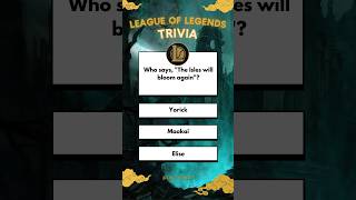 Challenging LoL Quiz  3 Questions  Champion Quotes  HARD🔥 [upl. by Stovall]