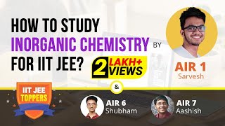 How to Study Inorganic Chemistry for JEE Main amp Advanced  Tips and Tricks with IIT JEE AIRs Topper [upl. by Yenreit592]