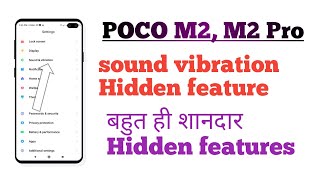 POCO M2 M2 Pro How to use sound and vibration setting Hidden features tips and tricks [upl. by Kurtis]