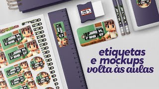 Mockup e etiquetas especial volta às aulas [upl. by Eessej]