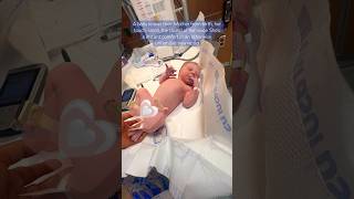 Minutes old baby right after being born baby birth pregnancy newborn afterbirth babycrying [upl. by Ahsielat31]