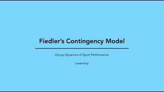 Fiedlers Contingency Model [upl. by Gazo]