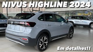 VW Nivus Highline 2024  Linha 2024 do Nivus em detalhes 4K [upl. by Hanimay23]