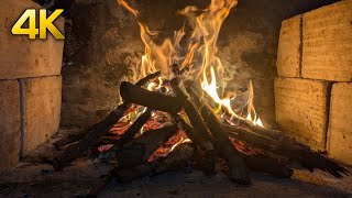 Fireplace 4K🔥 relaxing fire sounds the best burning fireplace [upl. by Duaner]